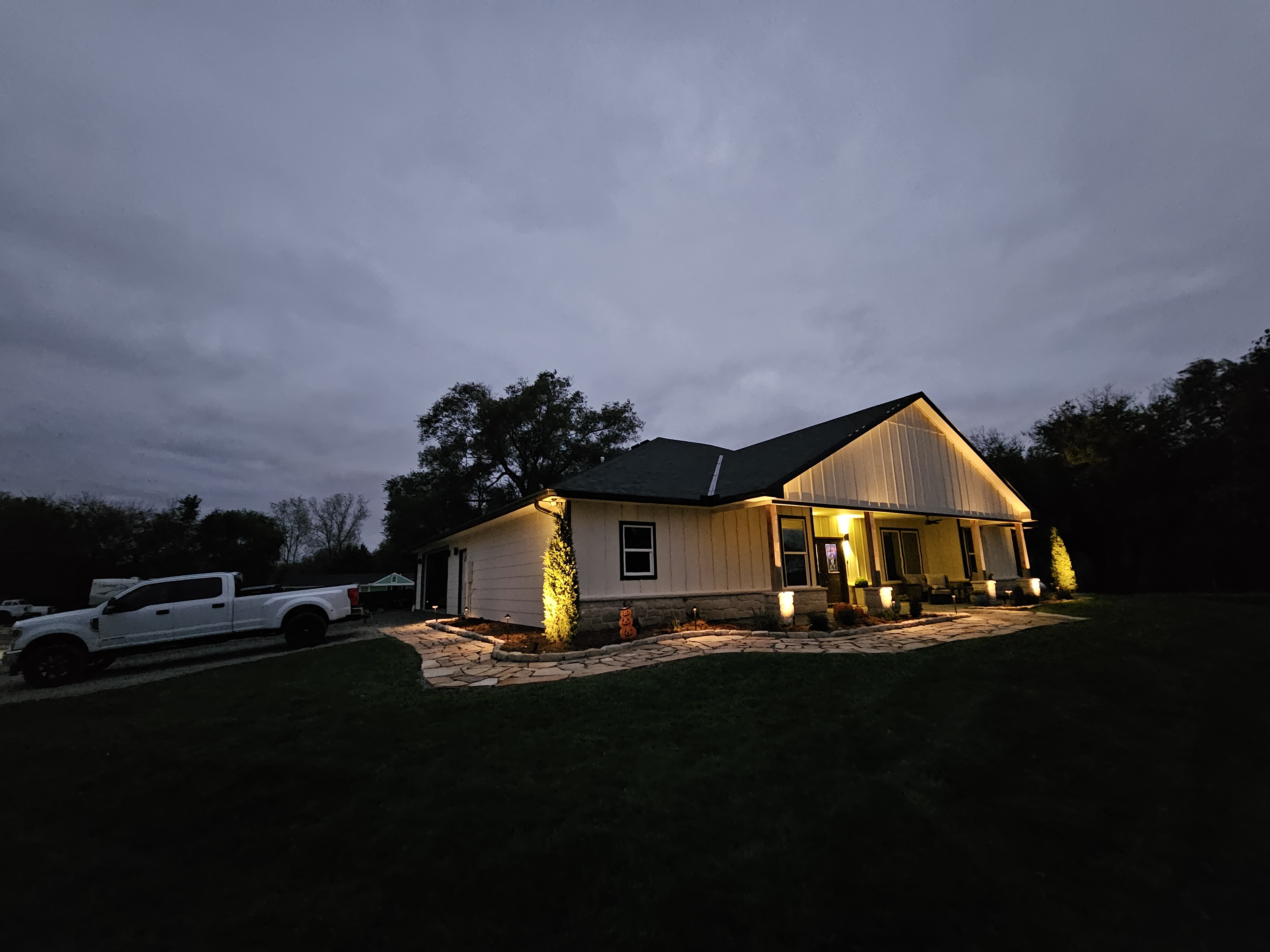 Landscaping Lighting by Jesus Landscaping in Wichita Kansas